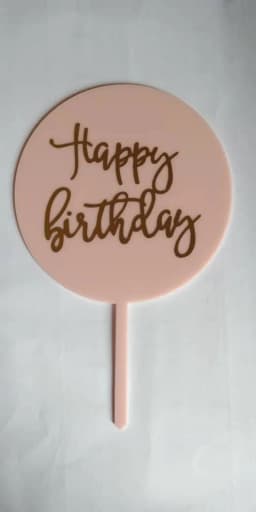 ECT 1846 Light Pink HBD Topper thumbnail 1