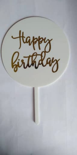 ECT 1847 White HBD Topper thumbnail 1