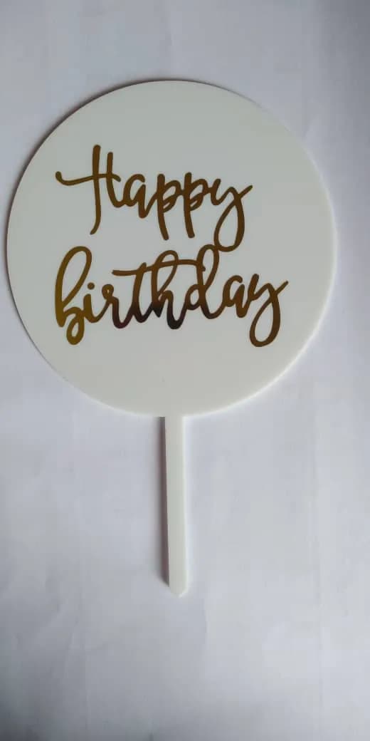 ECT 1847 White HBD Topper