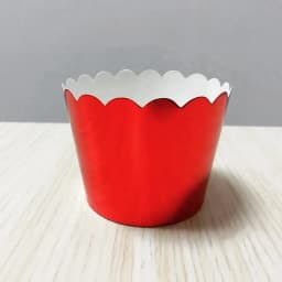 ECT 1856 Metallic Red cupcake cups 50pcs (small) thumbnail 1
