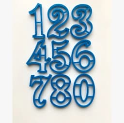 ECT 1896 Extra Large Number cutter set 9pcs thumbnail 1