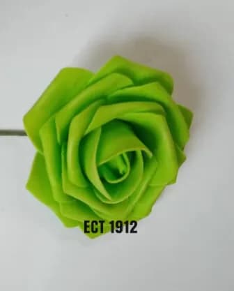 ECT 1912 1pcs Lemon Green Foam Flower 8cm