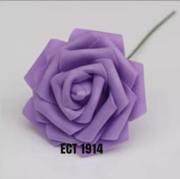 ECT 1914 1pcs Lilac Foam Flower 8cm thumbnail 1