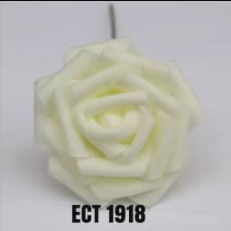 ECT 1918 1pcs Off White Foam Flower 8cm thumbnail 1