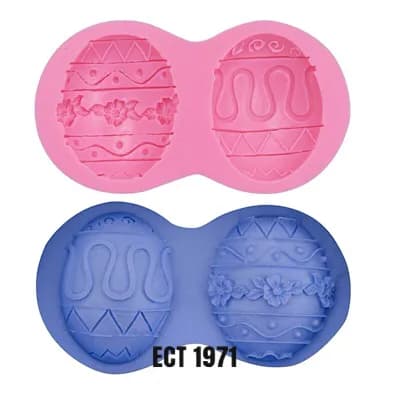ECT 1971 Decorative eggs silicone mold image 1