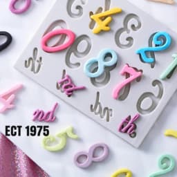 ECT 1975 numbers silicone mold thumbnail 1
