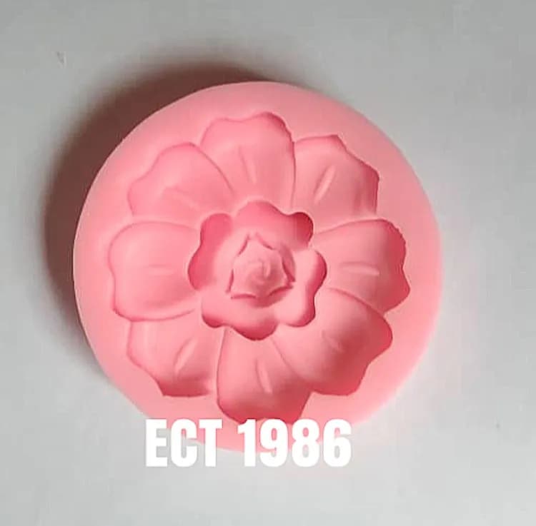ECT 1986 Fancy Flower silicone mold image 1