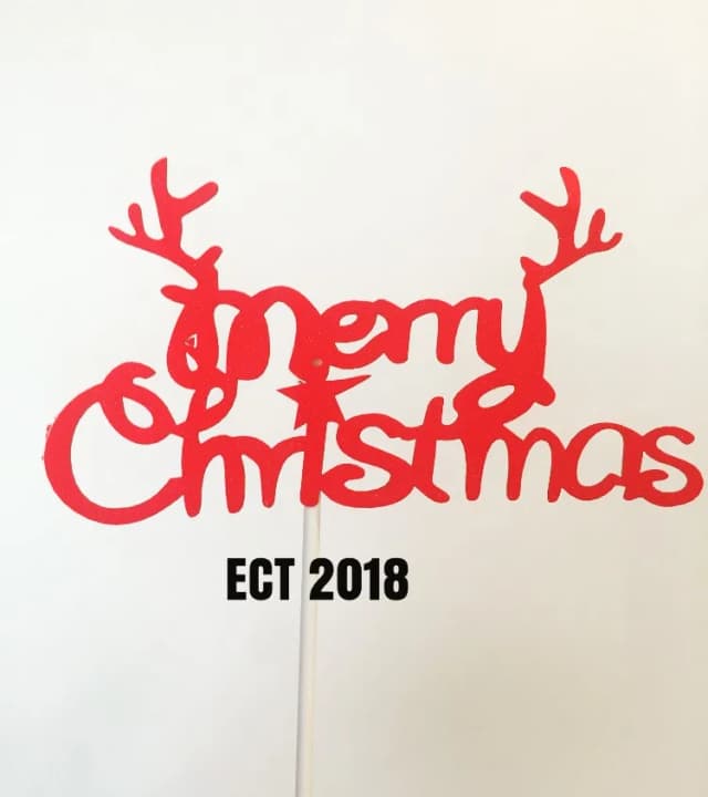 ECT 2018 Merry christmas paper topper