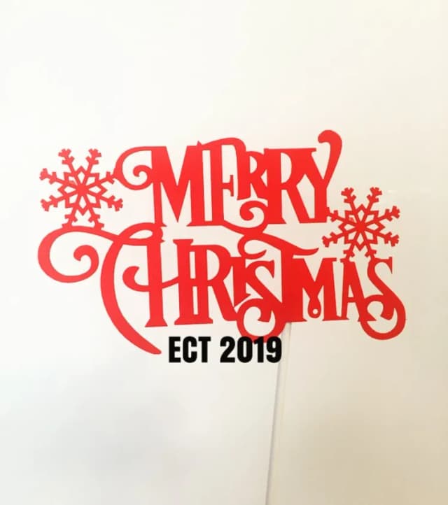 ECT 2019 Merry christmas paper topper