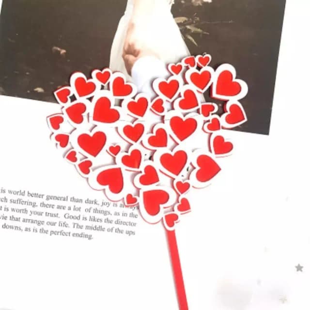 ECT 2042 Heart acrylic topper