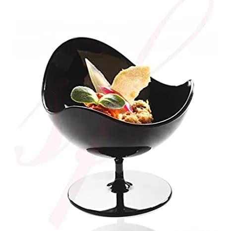 ECT 2074 BLACK Ball Chair dessert cups 10pcs