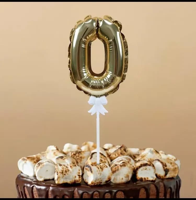 ECT 2075 Foil Cake Balloon #0 image 1