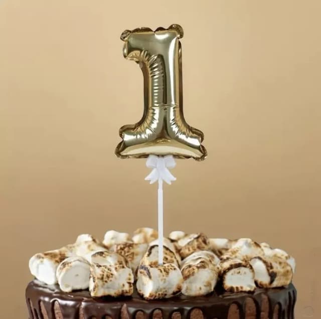 ECT 2076 Foil Cake Balloon #1
