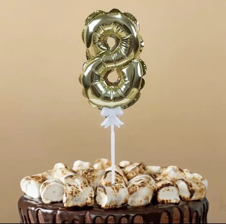 ECT 2083 Foil Cake Balloon #8 image 1