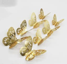 ECT 2086 Gold Butterflies 12pcs thumbnail 1