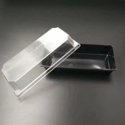 ECT 2091 BLACK Rectangle Food Package 10PCS thumbnail 1