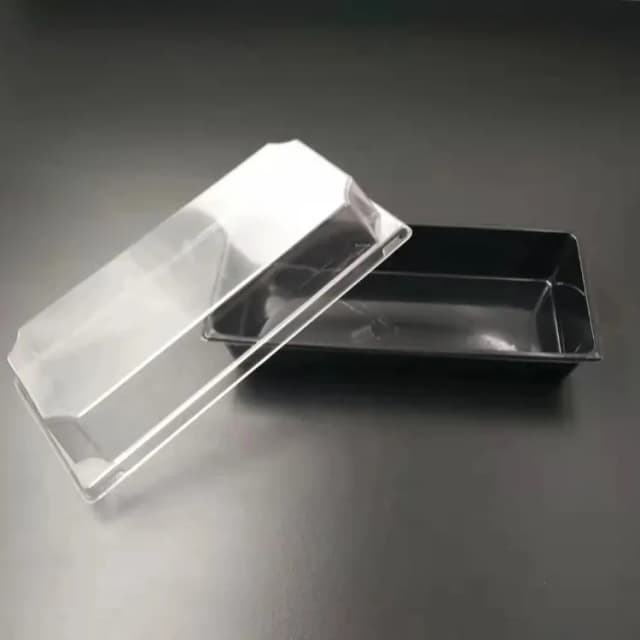 ECT 2091 BLACK Rectangle Food Package 10PCS
