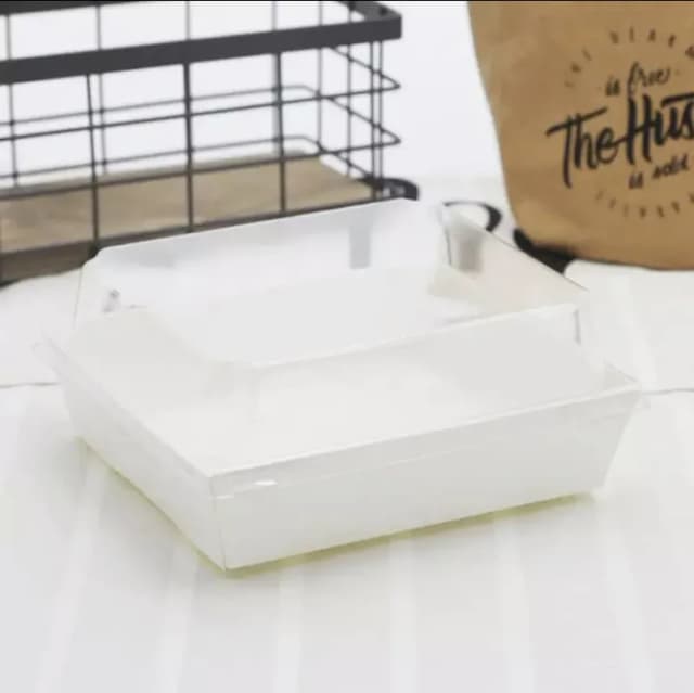 ECT 2092 WHITE Square Food Package small 10PCS