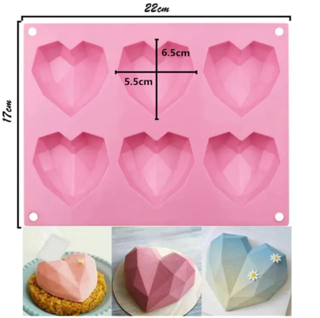 ECT 2099 6 cavity heart Chocolate mold