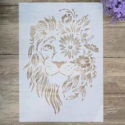 ECT 2117 Fashion Lion stencil A4 Size thumbnail 1