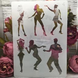 ECT 2173 Dancers Disco Stencil thumbnail 1