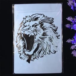 ECT 2180 Roaring Lion stencil 21x29cm thumbnail 1