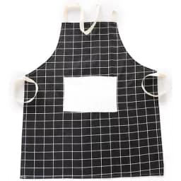 ECT 2192 Black and white checkered Apron (cotton material) thumbnail 1