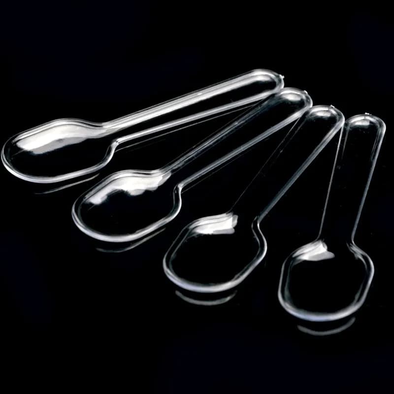 ECT 2299 Transparent plastic spoons 100pcs (4inches long) image 1