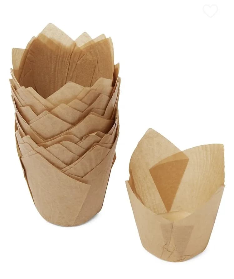 ECT 2304 Cream Tulip Liners 50pcs image 1