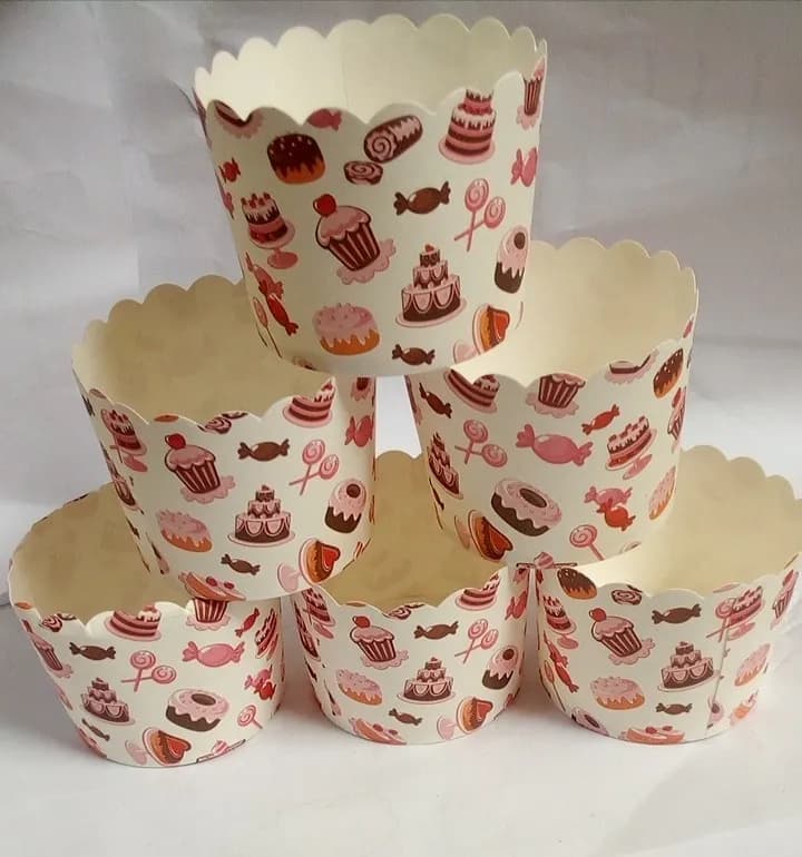 ECT 2310 Cupcake Sweets Cupcake cups 50pcs (Medium) image 1