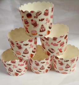 ECT 2310 Cupcake Sweets Cupcake cups 50pcs (Medium) thumbnail 1