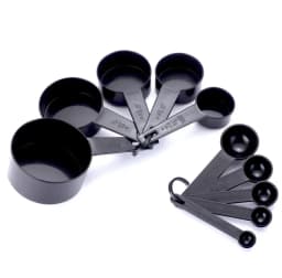 ECT 2343 BLACK Measuring cups and spoons 10pcs thumbnail 1