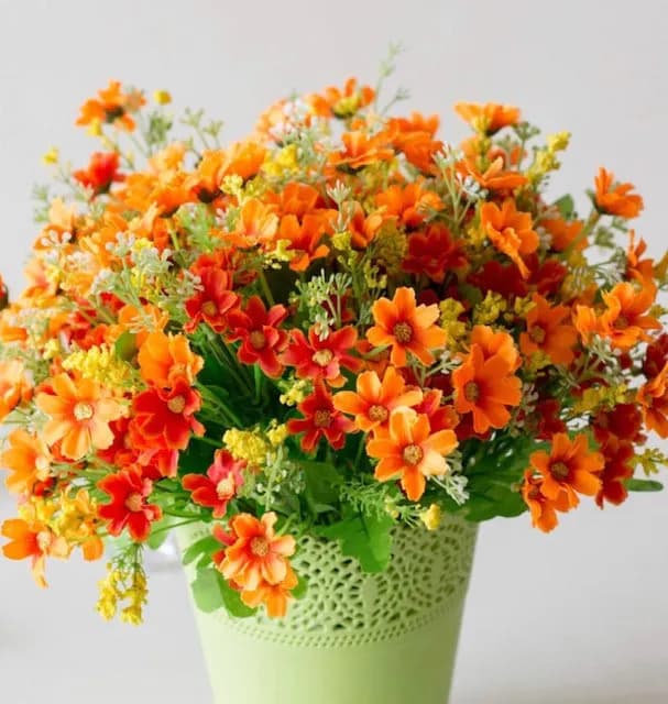 "ECt 2703 Orange and Burnt orange daisy" image 1