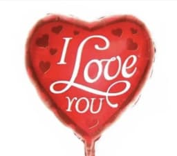 ECT 2716 I love You heart Foil balloon thumbnail 1