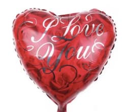ECT 2717 I love You scroll foil balloon  thumbnail 1