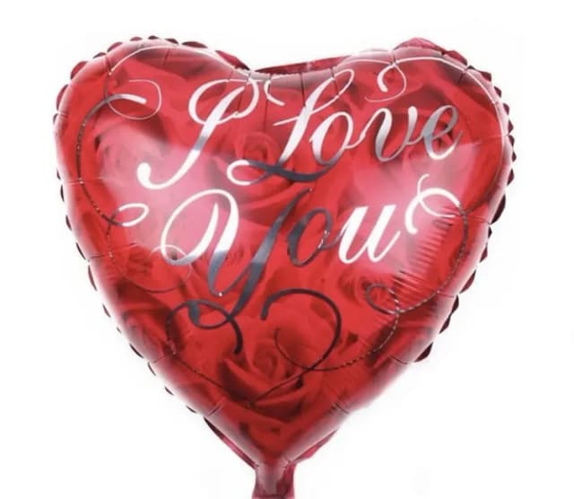 ECT 2717 I love You scroll foil balloon 