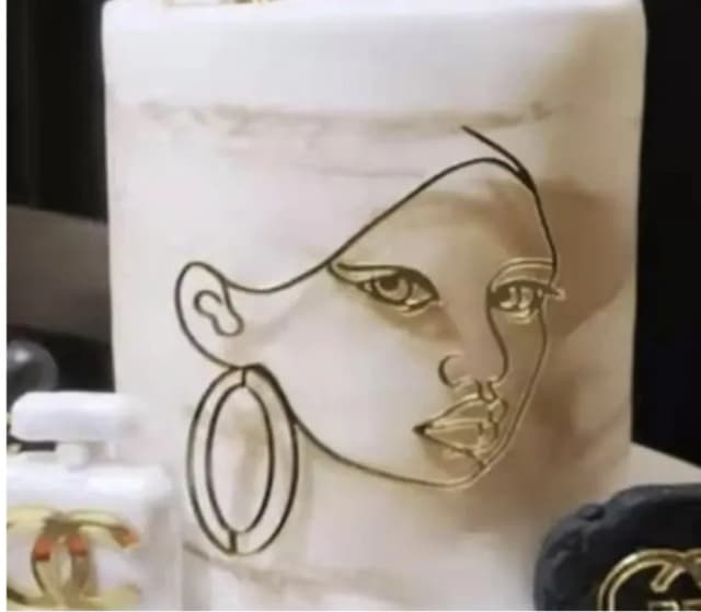 ECT 2908 ACRYLIC topper GOLD