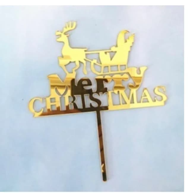 ECT 3015 Christmas Santa Sleigh topper