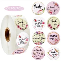 ECT 3061 Thank you sticker roll thumbnail 1