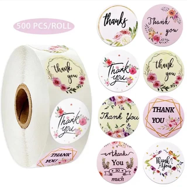 ECT 3061 Thank you sticker roll