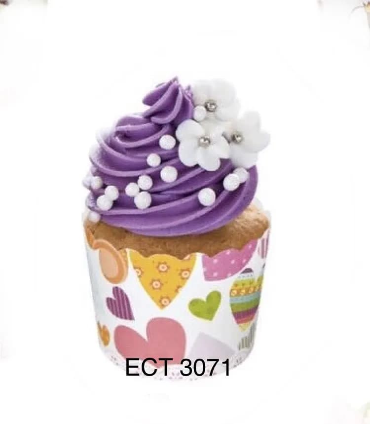 ECT 3071 heart medium cupcake cups 50pcs image 1