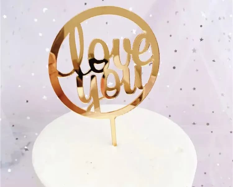 ECT 3073 Round Love topper image 1