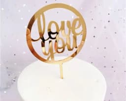 ECT 3073 Round Love topper thumbnail 1