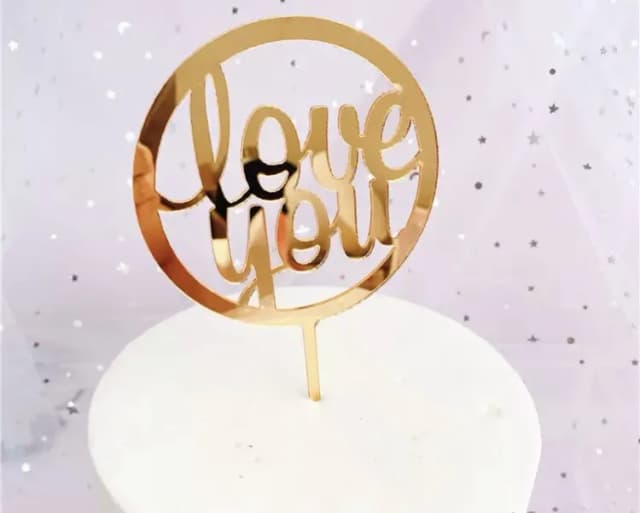 ECT 3073 Round Love topper