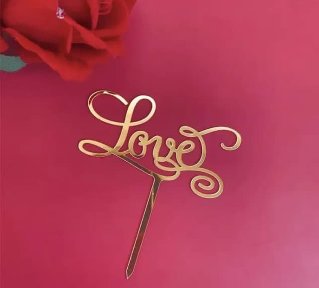 ECT 3076 Love cake tooper