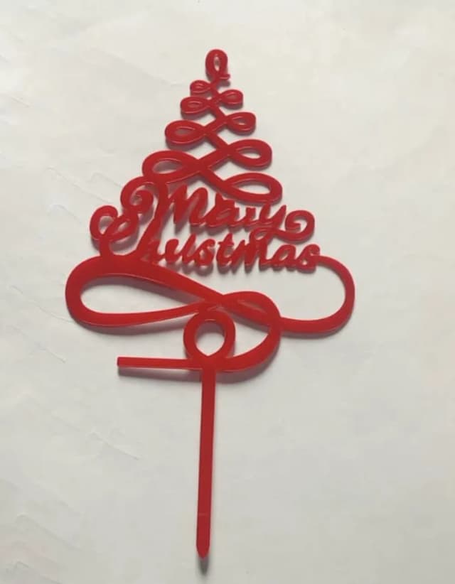 ECT 3094 Merry christmas tree RED
