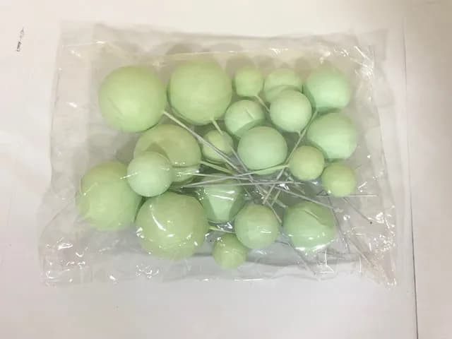 ECT 4363 20pcs Light Green Ball Topper