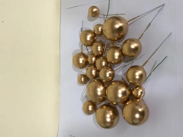 ECT 4365 20pcs Gold Ball Topper