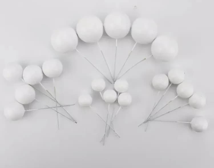 ECT 4366 20pcs White Ball topper image 1