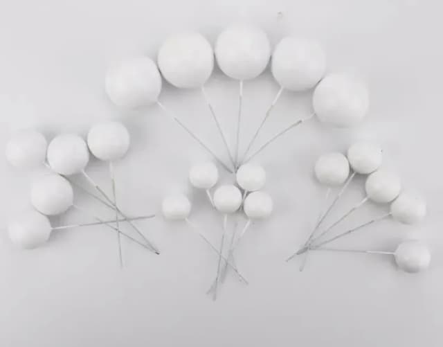 ECT 4366 20pcs White Ball topper